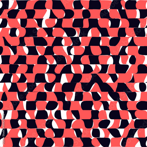Psychedelic checkerboard poster