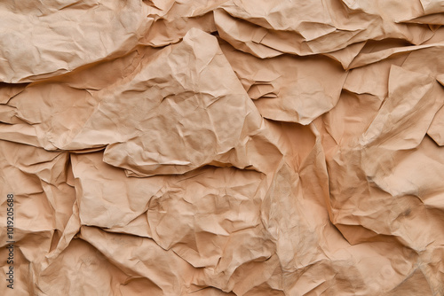 Wallpaper Mural Neutral-toned crumpled paper background Torontodigital.ca