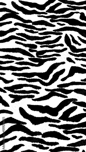 Black and white animal print pattern