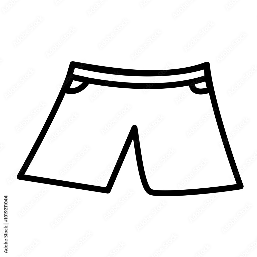 illustration of a pair of shorts illustration of a pair of shorts