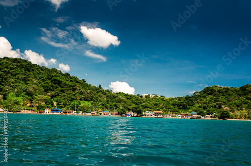 Town of Sapzurro, Zapzurro, Gulf of Uraba, Choco, Acandi, Colombia photo