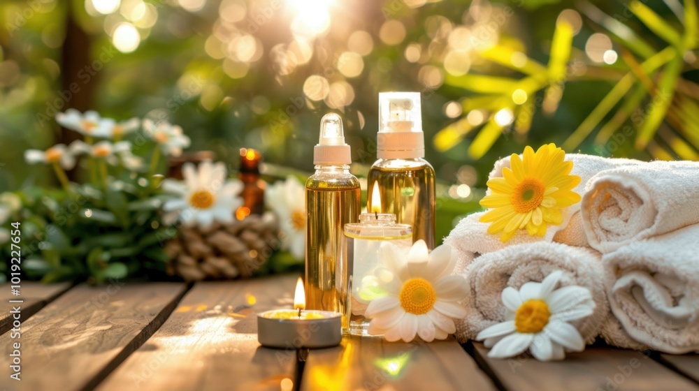 Relaxing Spa Essentials with Natural Elements Relaxing Spa Essentials with Natural Elements