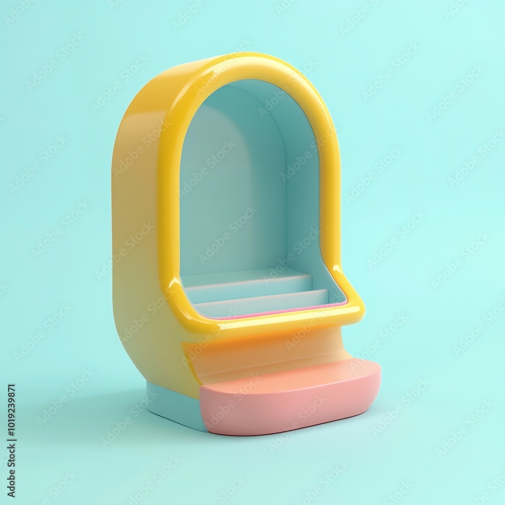 3D Display Stand Icon: Retail Product Presentation Tool 3D Display Stand Icon: Retail Product Presentation Tool