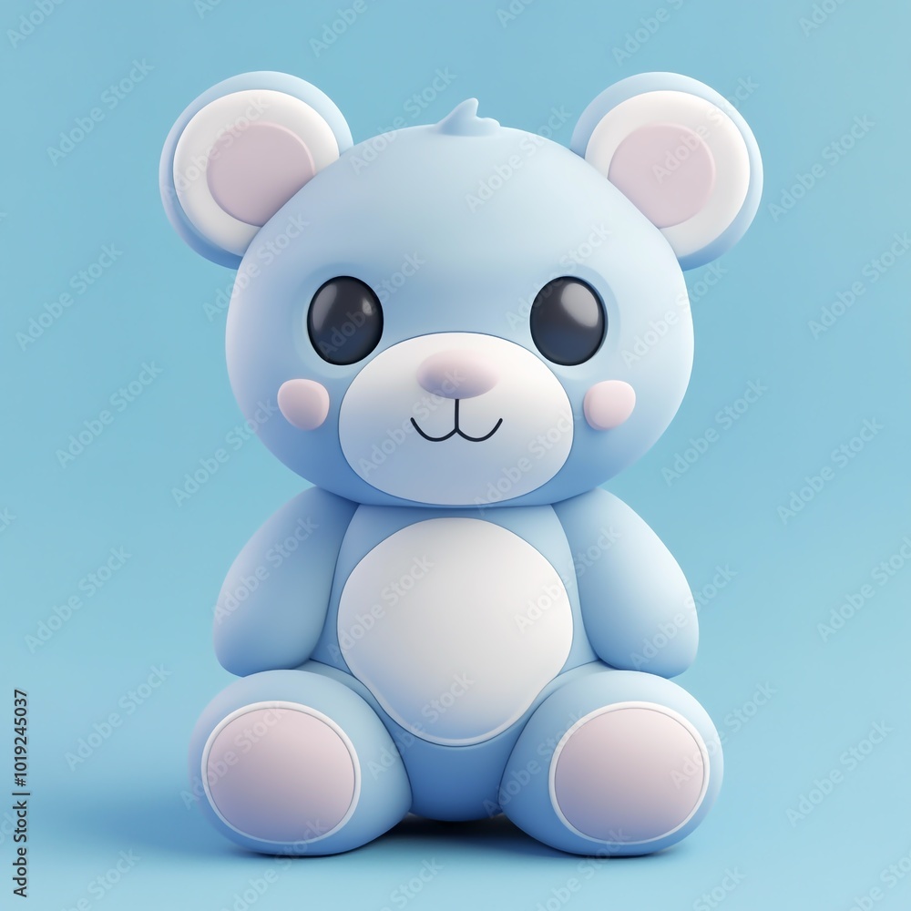 3D Stuffed Animal Icon: Soft and Cuddly Toy for Kids 3D Stuffed Animal Icon: Soft and Cuddly Toy for Kids