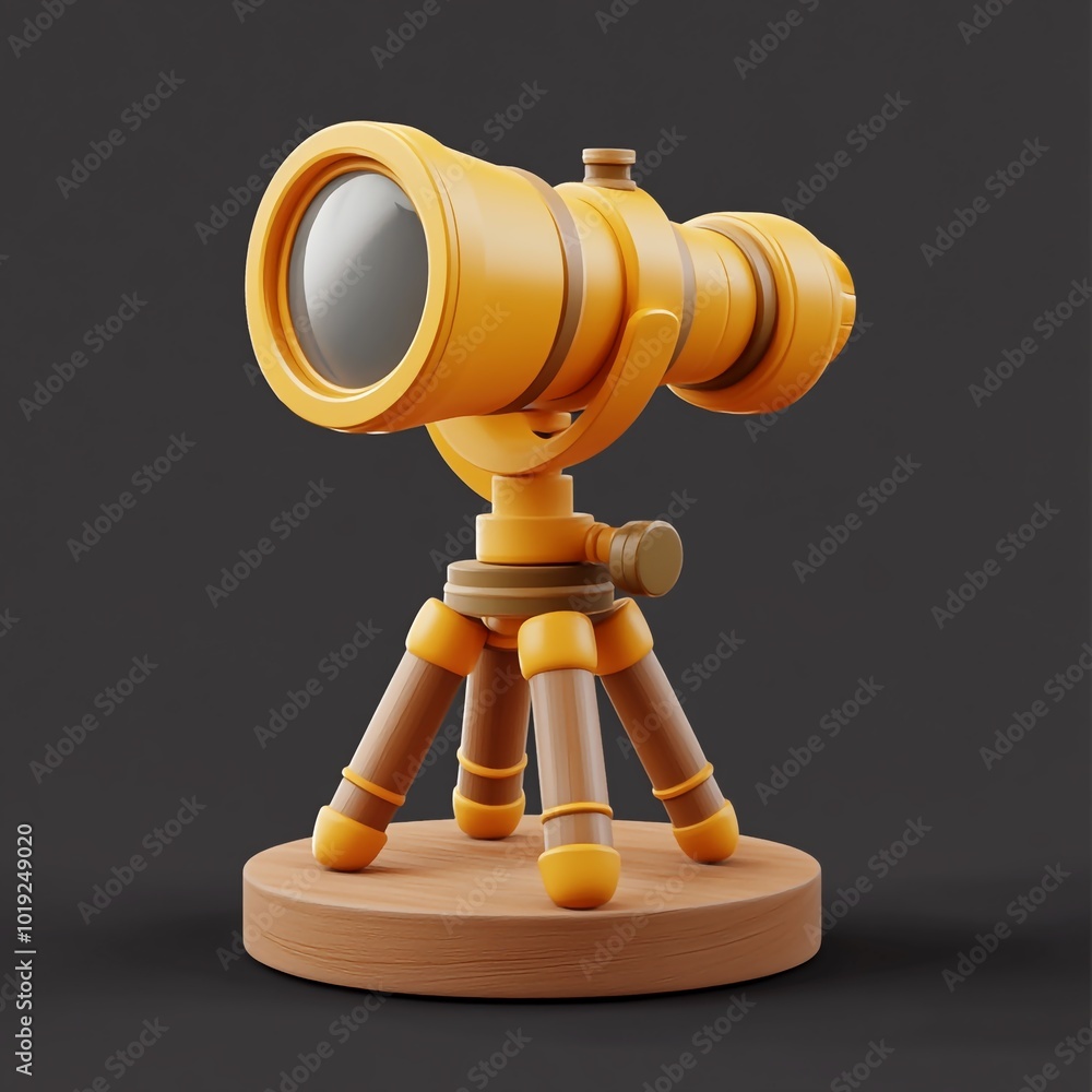 3D Toy Telescope Icon: Explore the Stars with Fun Play 3D Toy Telescope Icon: Explore the Stars with Fun Play