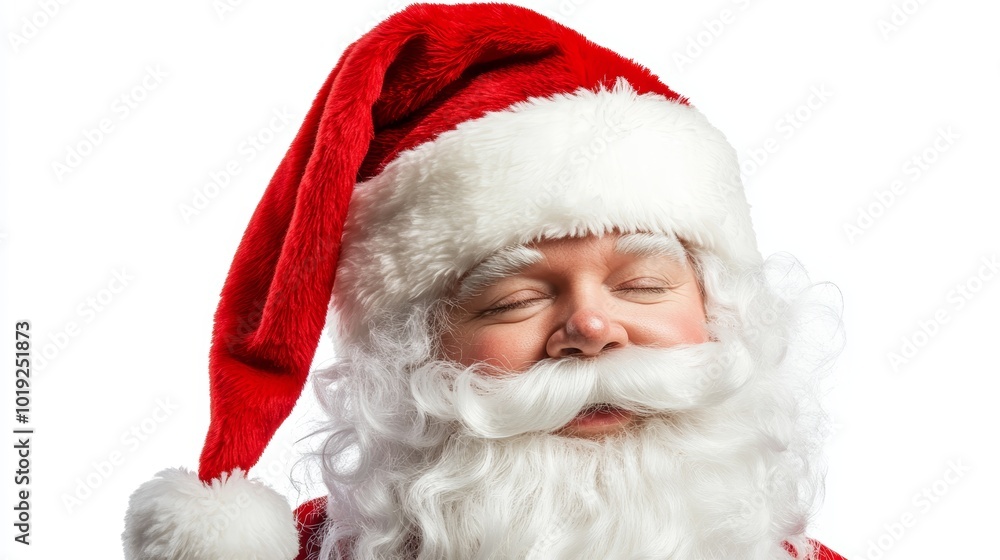 Santa claus red hat isolated on white background Santa claus red hat isolated on white background