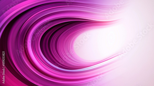 Abstract swirling pink and purple lines create a vibrant and modern design. photo