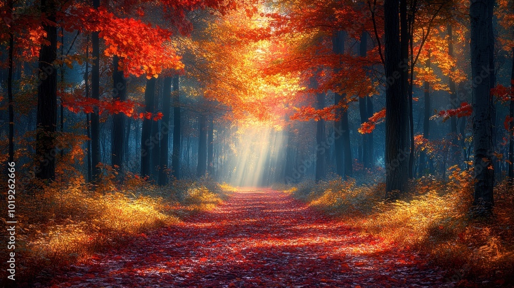 Autumn Forest Pathway Autumn Forest Pathway