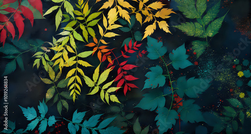 leaf abstract background