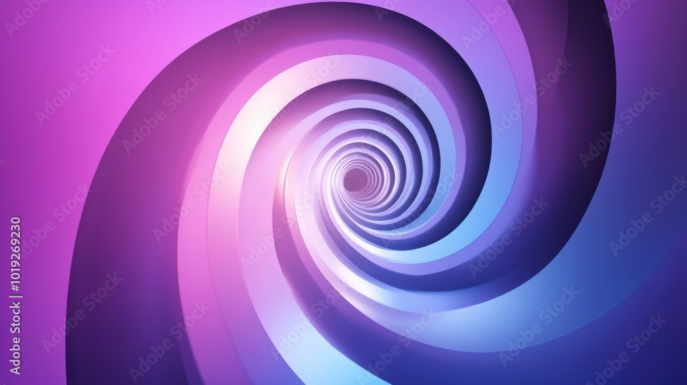 Abstract Spiral Design in Purple and Blue Shades Abstract Spiral Design in Purple and Blue Shades