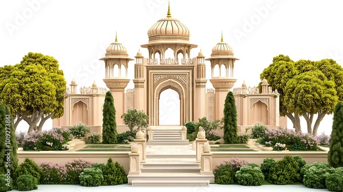 Elegant Mughal Garden Frames for Displaying Artwork and Photography – Perfect for Any Setting
