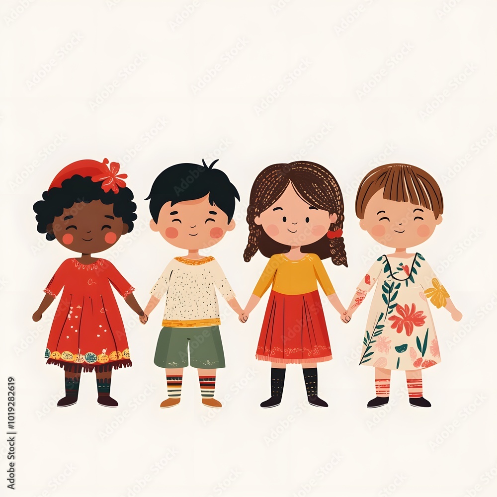 children from different cultures holding hands children from different cultures holding hands