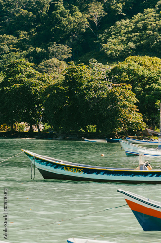 Town of Sapzurro, Zapzurro, Gulf of Uraba, Choco, Acandi, Colombia photo