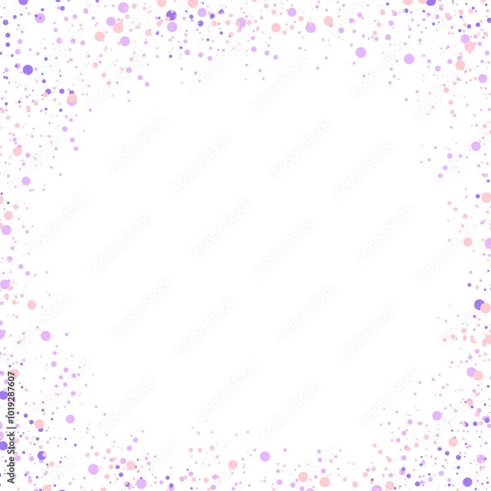 Drops of purple ink, splashes of ink, smeared ink on the edges Drops of purple ink, splashes of ink, smeared ink on the edges