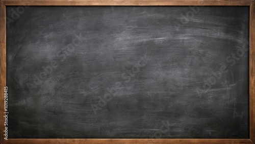 Aerial view of black chalkboard background resembling textured canvas