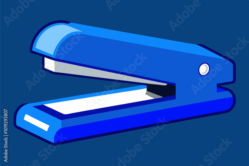 Cute stapler vector art illustration