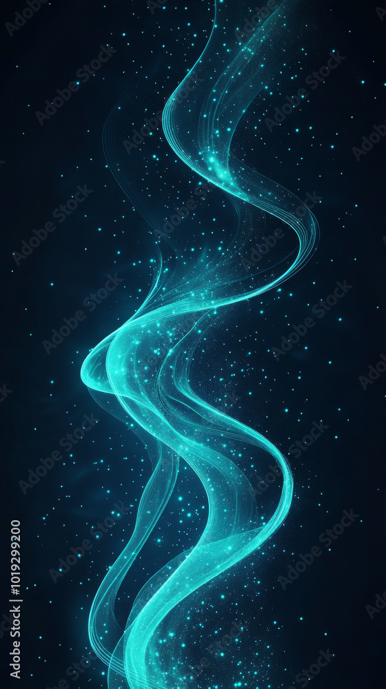 Abstract blue and white light streaks on a black background. Abstract blue and white light streaks on a black background.