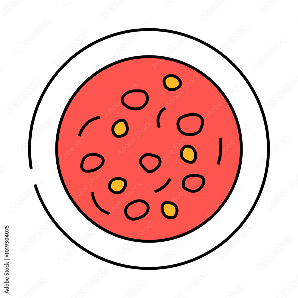 minestrone soup italian cuisine line icon vector. minestrone soup italian cuisine sign. isolated symbol illustration minestrone soup italian cuisine line icon vector. minestrone soup italian cuisine sign. isolated symbol illustration