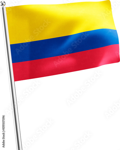 Free Download Colombia realistic 3D flag render - GFXLoad