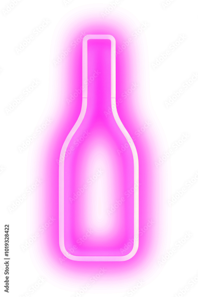 PNG Pastel neon wine bottle light purple illuminated. PNG Pastel neon wine bottle light purple illuminated.