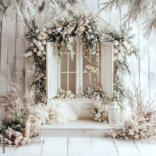 Whimsical Winter Photography Backdrop
