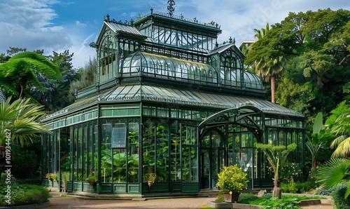 Wallpaper Mural Greenhouse in the botanical garden of the city of Sochi, Russia Torontodigital.ca