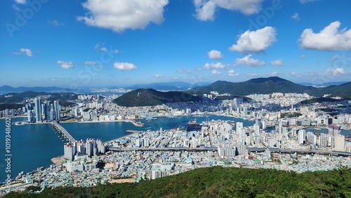 panorama of the city of busan