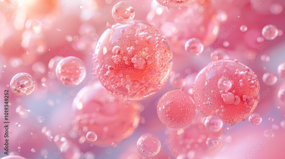 Captivating abstract background with a close up view of iridescent shimmering bubbles or spheres floating in a vibrant colorful fluid The image has a futuristic conceptual and experimental feel Captivating abstract background with a close up view of iridescent shimmering bubbles or spheres floating in a vibrant colorful fluid The image has a futuristic conceptual and experimental feel