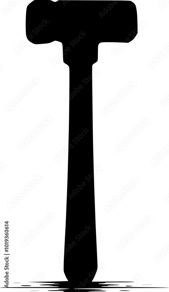 Simple and Sleek Hammer Icon Simple and Sleek Hammer Icon