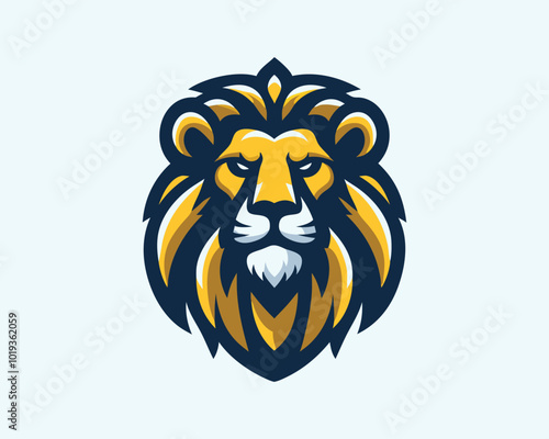 Lion Head Logo Design Vector illustration