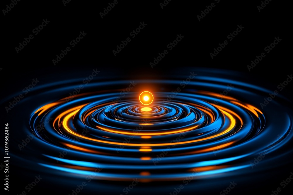 Simple minimalist icon of a single dot at the center of concentric rings, representing the core principle of unity in monism Simple minimalist icon of a single dot at the center of concentric rings, representing the core principle of unity in monism