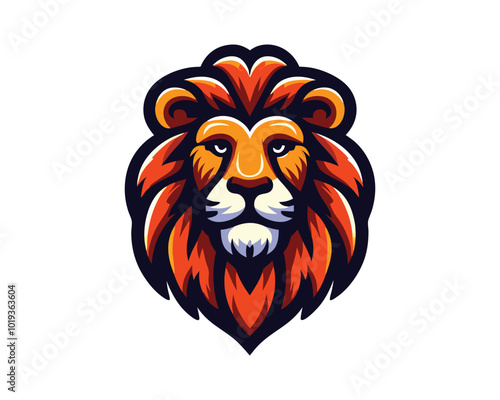 Lion Head Logo Design Vector illustration