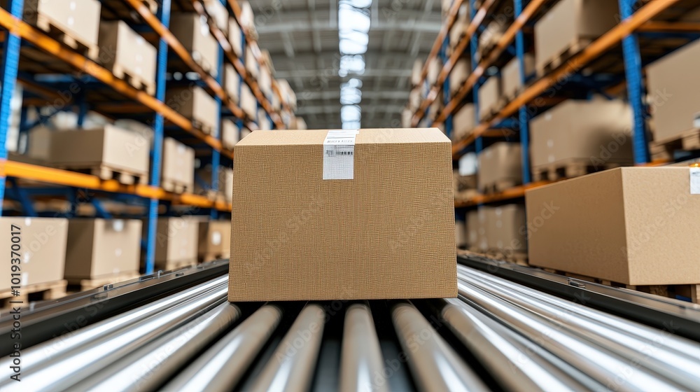 Automated Package Conveyor System in Warehouse Automated Package Conveyor System in Warehouse