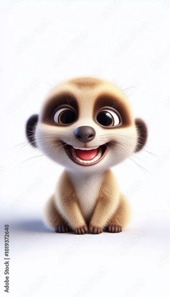 Fototapeta premium 3D Erdmännchen