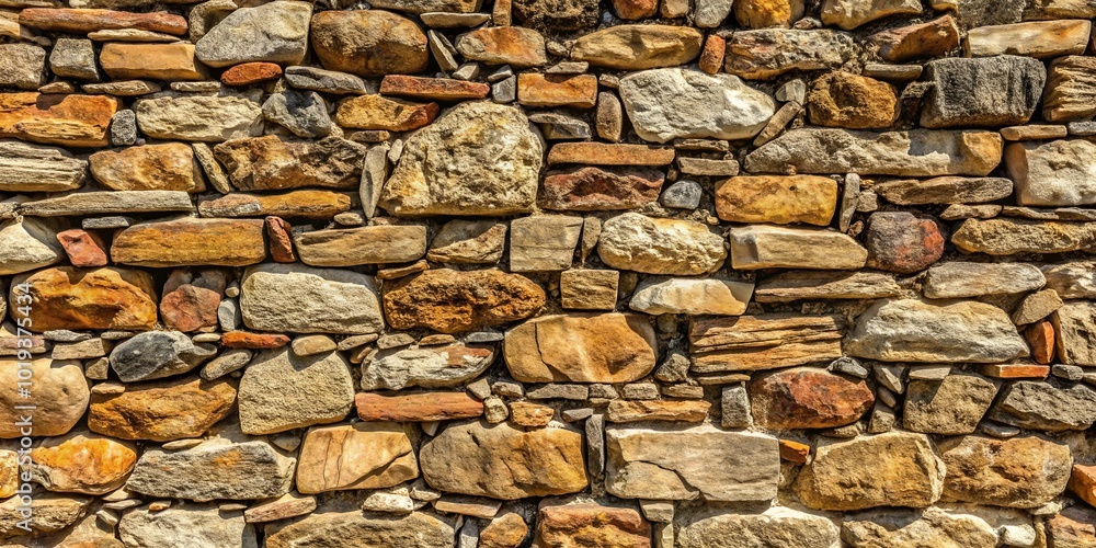 A textured wall constructed with an assortment of irregularly shaped stones, showcasing a natural palette of earthen tones, revealing the artistry of ancient craftsmanship. A textured wall constructed with an assortment of irregularly shaped stones, showcasing a natural palette of earthen tones, revealing the artistry of ancient craftsmanship.