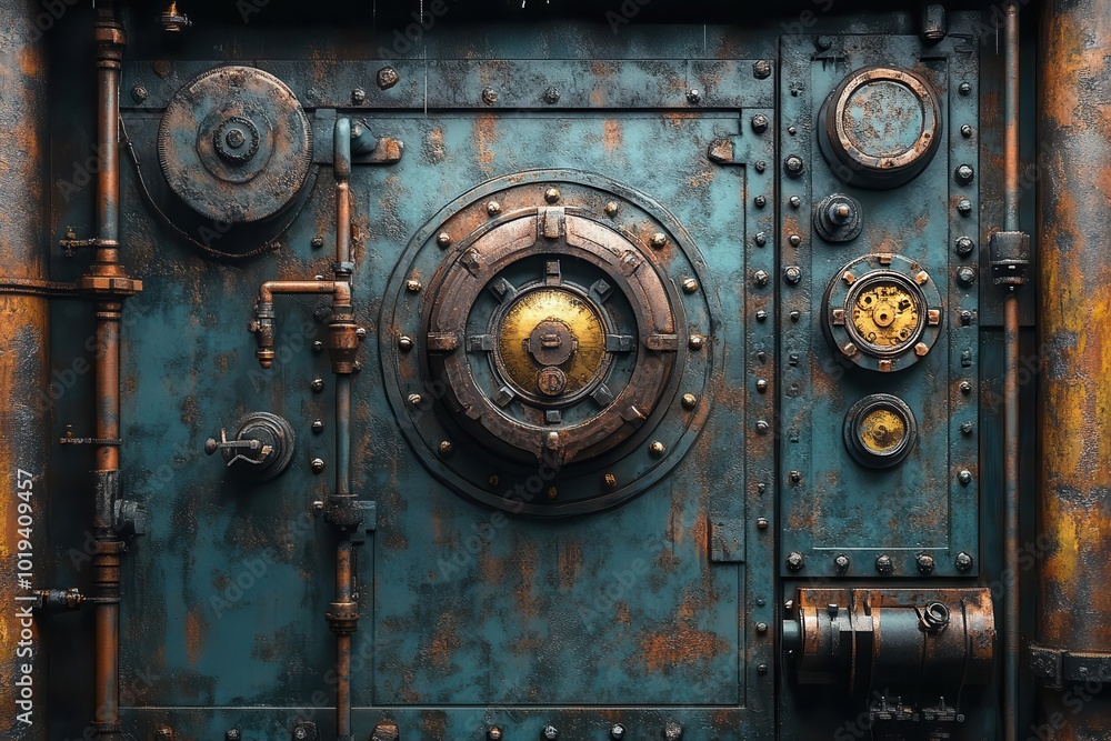 rusty steampunk wall adorned with intricate machinery textures showcasing the blend of vintage aesthetics and industrial design in a captivating visual experience rusty steampunk wall adorned with intricate machinery textures showcasing the blend of vintage aesthetics and industrial design in a captivating visual experience