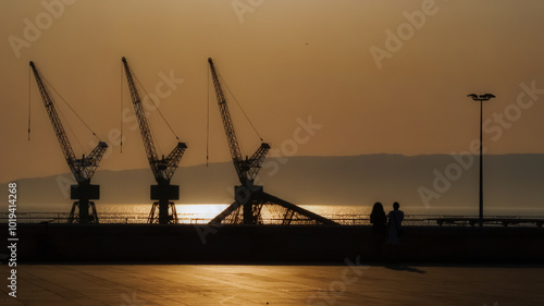sunset at the pier