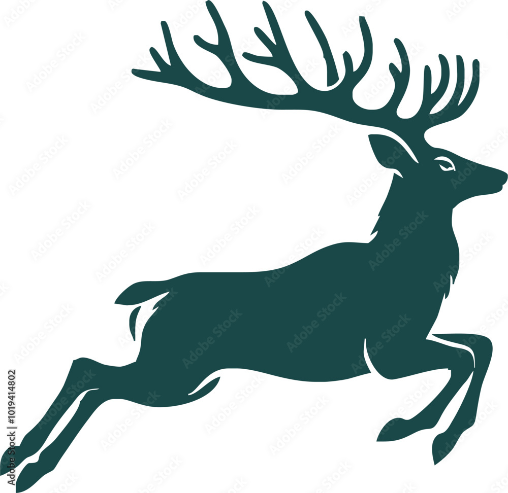 Deer silhouette, wild deers, deer logo vector isolate transparant background Deer silhouette, wild deers, deer logo vector isolate transparant background