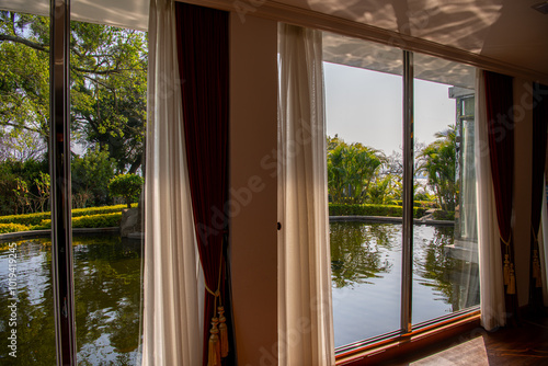 View on the park from Xiamen Piano Museum,located in Gulangyu island, Xiamen, China #1019419245