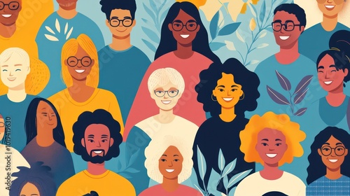 Asian and Sub-Saharan African professionals in intergenerational remote teams, promoting collaboration across age groups