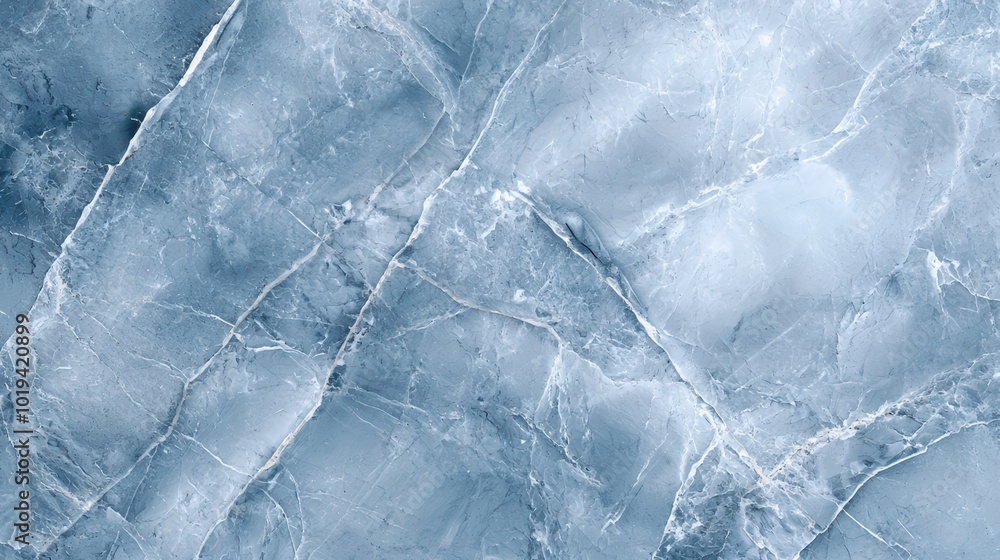 Fototapeta premium Textured blue marble surface with intricate veining