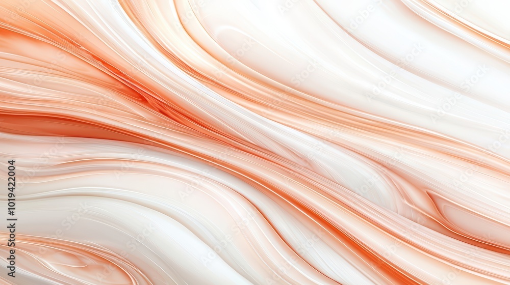 Smooth abstract waves in warm peach and cream tones Smooth abstract waves in warm peach and cream tones
