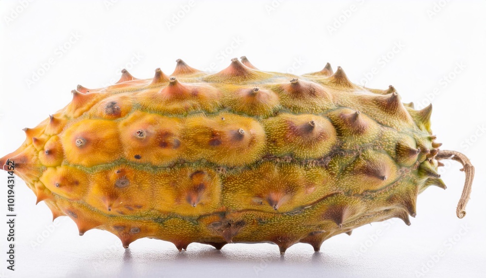 Fototapeta premium Horned Melon on white background. Horned Melon Fruit Isolated.