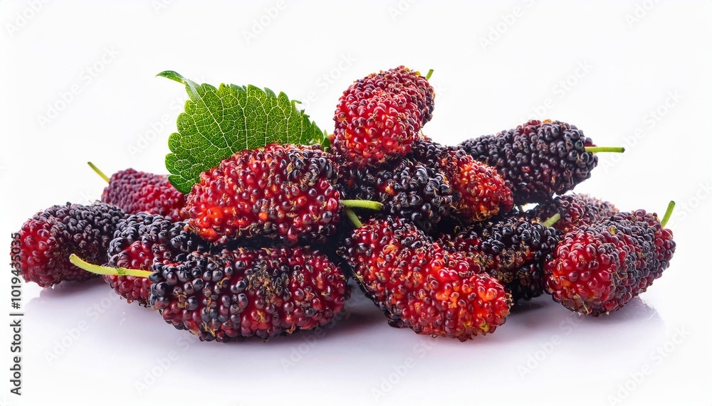 Mulberry on white background. Mulberry Fruit Isolated. Mulberry on white background. Mulberry Fruit Isolated.