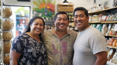 Family-owned shop with Pacific Islander and Indian family members, blending tradition with modern business practices