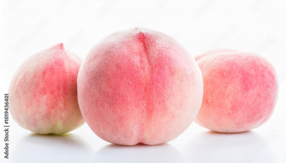 Peach on white background. Peach Fruit Isolated. Peach on white background. Peach Fruit Isolated.