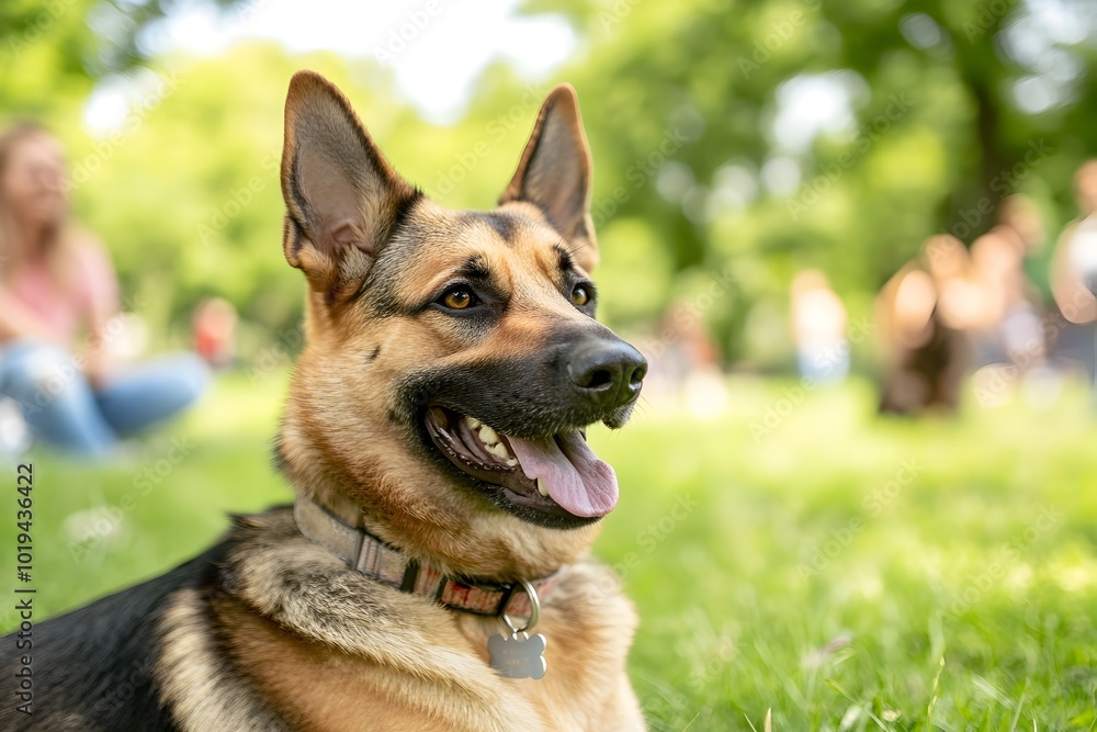 Vibrant Pet Contest in Lush Park Setting with Natural Lighting and Soft Shadows Vibrant Pet Contest in Lush Park Setting with Natural Lighting and Soft Shadows