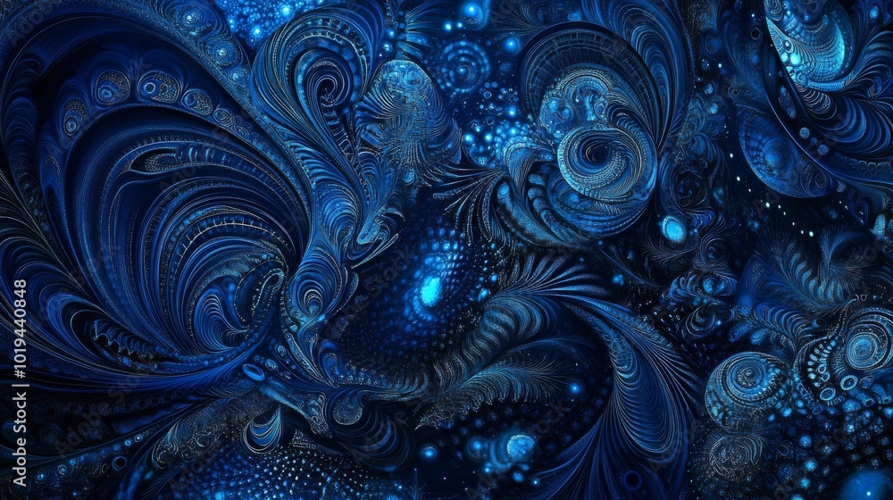 Abstract blue patterns, intricate and complex, Abstract blue patterns, intricate and complex,