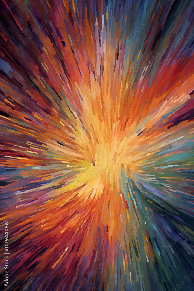 Obraz premium fractal burst background