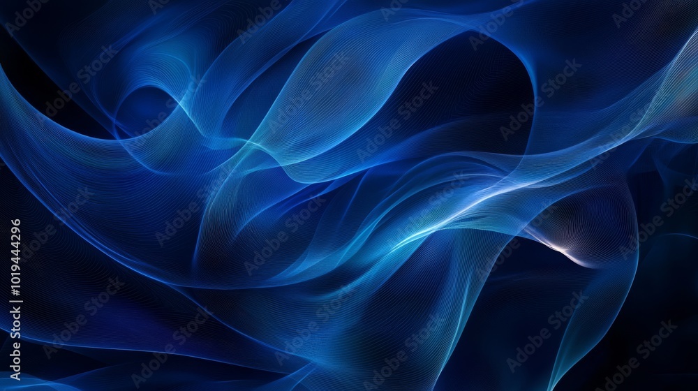 Blue abstract patterns, flowing shapes, Blue abstract patterns, flowing shapes,